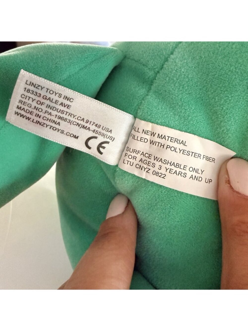 Linzy Toy Smoochy Pals Alligator Gator Crocodile Plush 21” Stuffed Animal Pillow - Picture 6 of 6